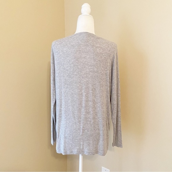 CAbi Serenity V Neck Oversized Gray Top #3052 - Small - Picture 4 of 12